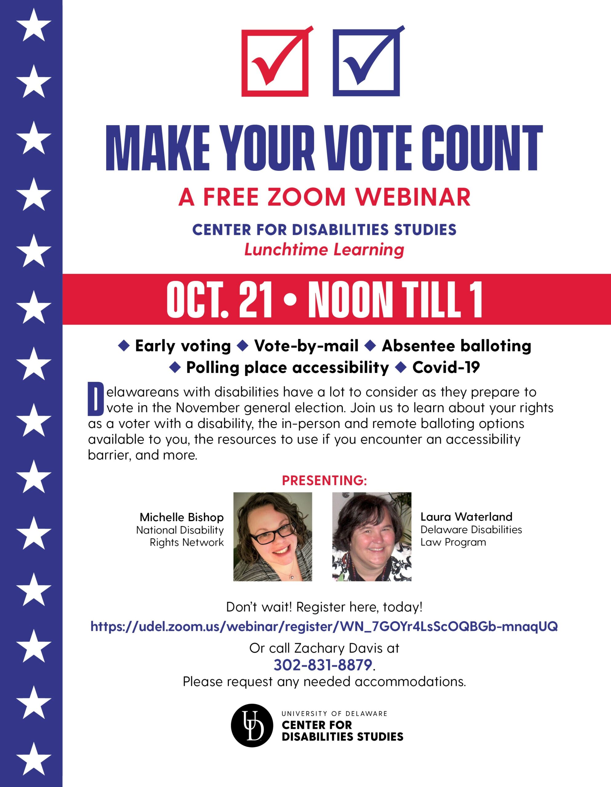 Make your Vote Count Seminar   Community Legal Aid Society, Inc.